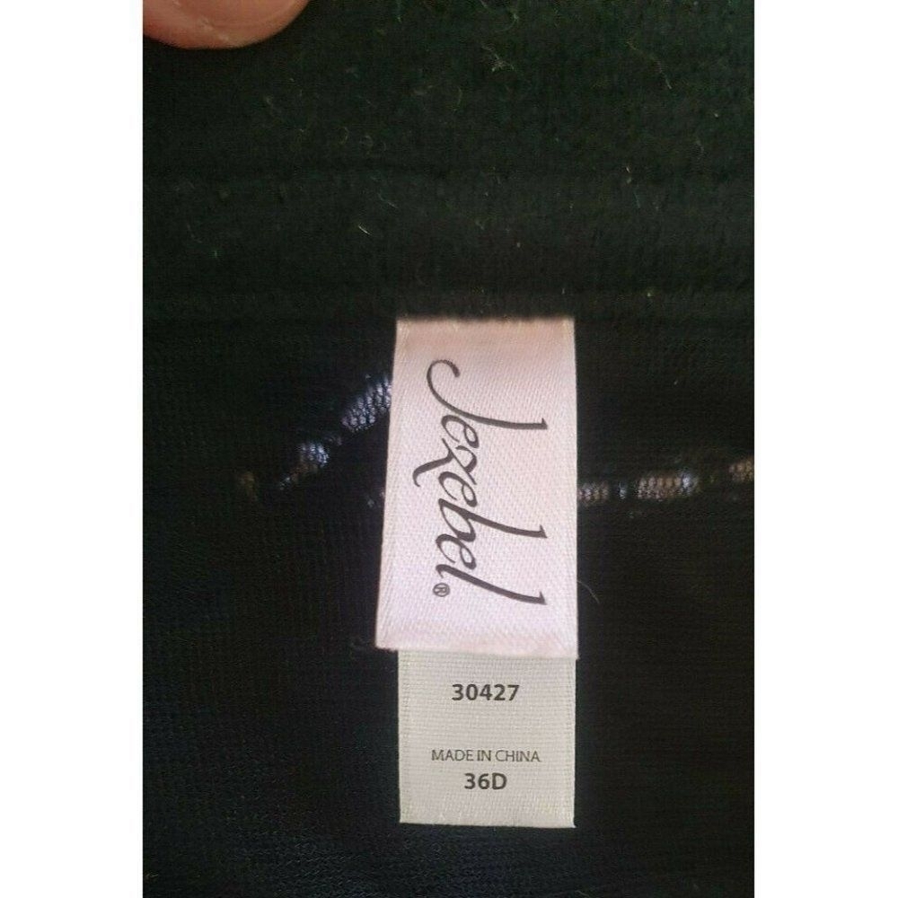 Jezebel bustier lingerie 36D white / Pink/ BLACK lace Ruffle Garter - Picture 6 of 6